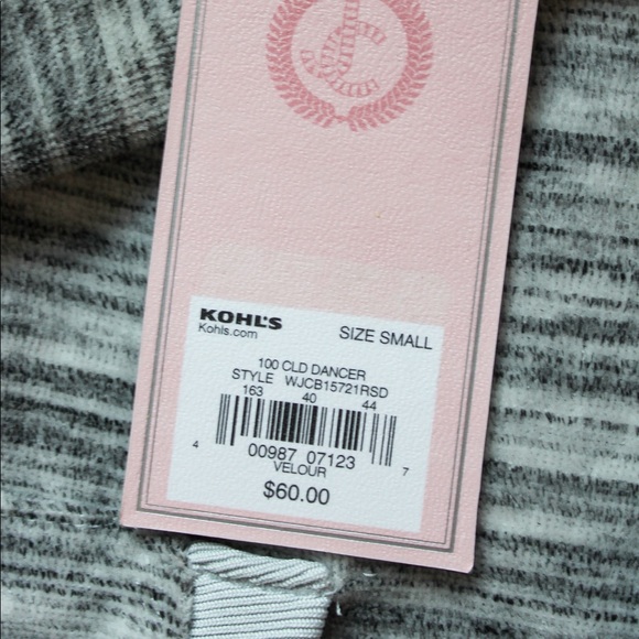 NWT Juicy Couture ‘Space-Dyed’ Heather Grey Hooded Velour Track Jacket - Small - Picture 7 of 12